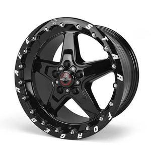 Race Star Wheels Drag Star Single Beadlock (17×10, 5×115, +18 Offset) Gloss Black