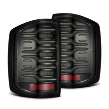 Load image into Gallery viewer, AlphaRex LED Tail Lights GMC Sierra 3500HD Dually (15-19) LUXX Series - Black / Black-Red / Alpha-Black - Alpha-Black Alternate Image
