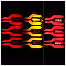 Load image into Gallery viewer, AlphaRex LED Tail Lights GMC Sierra 3500HD Dually (15-19) LUXX Series - Black / Black-Red / Alpha-Black - Black Alternate Image