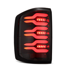 Load image into Gallery viewer, AlphaRex LED Tail Lights GMC Sierra 3500HD Dually (15-19) LUXX Series - Black / Black-Red / Alpha-Black - Black Alternate Image