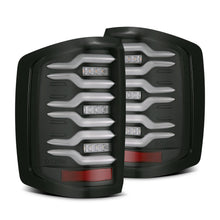 Load image into Gallery viewer, AlphaRex LED Tail Lights GMC Sierra 3500HD Dually (15-19) LUXX Series - Black / Black-Red / Alpha-Black - Black Alternate Image