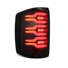 Load image into Gallery viewer, AlphaRex LED Tail Lights GMC Sierra 3500HD Dually (15-19) LUXX Series - Black / Black-Red / Alpha-Black - Black Alternate Image