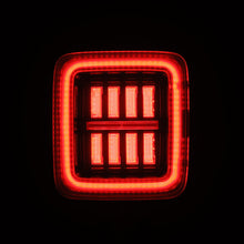 Load image into Gallery viewer, AlphaRex LED Tail Lights Jeep Wrangler JL (18-23) [Prismatic - NOVA Series] Alpha-Black or Black-Red - Alpha-Black Alternate Image