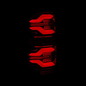 AlphaRex LED Tail Lights Toyota Tundra (14-21) LUXX Series - Black  / Black-Red / Alpha-Black