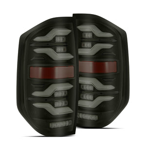 AlphaRex LED Tail Lights Toyota Tundra (14-21) LUXX Series - Black  / Black-Red / Alpha-Black