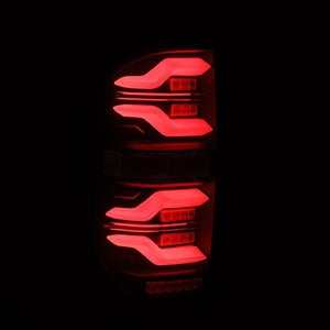 AlphaRex LED Tail Lights Toyota Tundra (14-21) LUXX Series - Black  / Black-Red / Alpha-Black