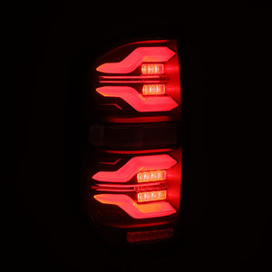 AlphaRex LED Tail Lights Toyota Tundra (14-21) LUXX Series - Black  / Black-Red / Alpha-Black