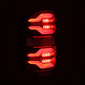 AlphaRex LED Tail Lights Toyota Tundra (14-21) LUXX Series - Black  / Black-Red / Alpha-Black