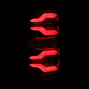 AlphaRex LED Tail Lights Toyota Tundra (14-21) LUXX Series - Black  / Black-Red / Alpha-Black