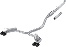 Load image into Gallery viewer, MBRP Exhaust Honda Civic Sport Touring 1.5T (22-25) Bolt-On 3" Catback / 2.5" Dual Split Quad Tips - T304 Stainless w/ Carbon Fiber Tips Alternate Image