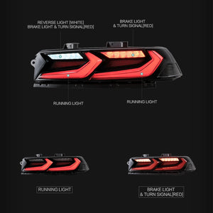 Auto Addict Tail Lights Chevy Camaro (2010-2013) UMBRA LED Gloss Black / VELOX LED Smoked