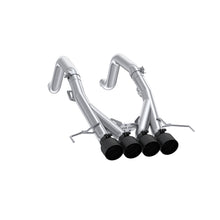 Load image into Gallery viewer, MBRP Exhaust for Corvette C7 6.2L V8 (2014-2019) 3" Axleback Stainless with Quad Carbon Fiber or Black-Coated Tips - Black-Coated Alternate Image