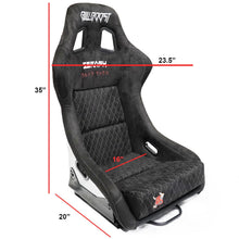 Load image into Gallery viewer, Bull Boost Ultra-Max Seraph Adjustable Racing Bucket Seats with Sliders - Black or Sparkle Alternate Image