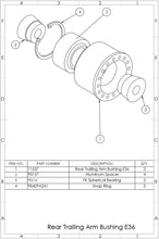 Load image into Gallery viewer, SPL Rear Trailing Arm Bushings for BMW 3 Series E36 (92-99) E46 (99-06) SPL RTAB E36 Alternate Image