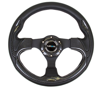 NRG Carbon Fiber Steering Wheel (320mm Reinforced) RST-001CFL