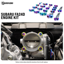 Load image into Gallery viewer, Fast Turn Fittings Engine Hardware Kit for Subaru FA24D Engine Titanium - Cosmic Burn / Black / Blue / Gold / Polished / Purple / Oil Slick Alternate Image