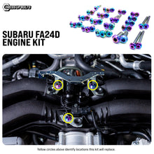 Load image into Gallery viewer, Fast Turn Fittings Engine Hardware Kit for Subaru FA24D Engine Titanium - Cosmic Burn / Black / Blue / Gold / Polished / Purple / Oil Slick Alternate Image