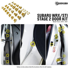Load image into Gallery viewer, Fast Turn Fittings Door Hardware Kit for Subaru WRX / WRX STI (2015-2021) Titanium Stage 2 - Cosmic Burn / Black / Blue / Gold / Polished  / Purple / Oil Slick Alternate Image