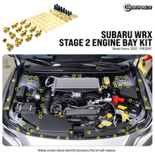 Load image into Gallery viewer, Fast Turn Fittings Engine Bay Hardware Kit for Subaru WRX (2022-2026) Titanium Stage 2 - Black / Blue / Gold / Polished / Purple / Cosmic Burn Alternate Image