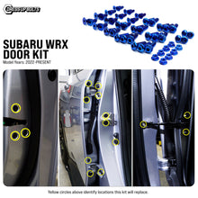 Load image into Gallery viewer, Fast Turn Fittings Door Hardware Kit for Subaru WRX (2022-2026) Titanium - Cosmic Burn / Blue / Black / Purple / Gold / Polished / Oil Slick Alternate Image
