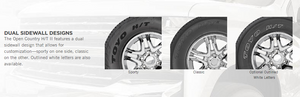 Toyo 16" Open Country H/T 2 Tire (265/70R16 112T) [Highway All-Season] Black or Outlined White Letters Sidewall