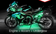 Load image into Gallery viewer, XKGlow Led Motorcycle Accent Light Kits w/ XKChrome Smartphone App - Mini / Standard/ Advance/ Pro Alternate Image