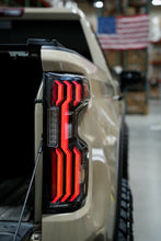 Load image into Gallery viewer, Attica 4x4 LED Tail Lights for Chevy Silverado 1500 (2019-2026) Gloss Black with Smoked Bars &amp; Sequential Turn Signals - Default Title Alternate Image