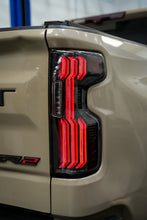 Load image into Gallery viewer, Attica 4x4 LED Tail Lights for Chevy Silverado 1500 (2019-2026) Gloss Black with Smoked Bars &amp; Sequential Turn Signals - Default Title Alternate Image
