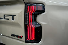 Load image into Gallery viewer, Attica 4x4 LED Tail Lights for Chevy Silverado 1500 (2019-2026) Gloss Black with Smoked Bars &amp; Sequential Turn Signals - Default Title Alternate Image