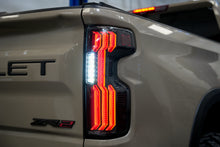 Load image into Gallery viewer, Attica 4x4 LED Tail Lights for Chevy Silverado 1500 (2019-2026) Gloss Black with Smoked Bars &amp; Sequential Turn Signals - Default Title Alternate Image