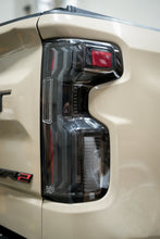 Load image into Gallery viewer, Attica 4x4 LED Tail Lights for Chevy Silverado 1500 (2019-2026) Gloss Black with Smoked Bars &amp; Sequential Turn Signals - Default Title Alternate Image