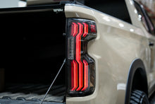 Load image into Gallery viewer, Attica 4x4 LED Tail Lights for Chevy Silverado 1500 (2019-2026) Gloss Black with Smoked Bars &amp; Sequential Turn Signals - Default Title Alternate Image
