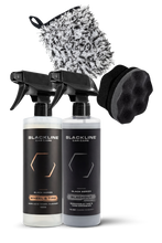 Load image into Gallery viewer, BLACKLINE® BLACKOUT TRIM &amp; TIRE DRESSING - Spray / Complete System Alternate Image