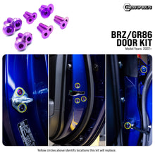 Load image into Gallery viewer, Fast Turn Fittings Door Hardware Kit for Toyota GR86 / Subaru BRZ (2022-2026) Titanium - Cosmic Burn / Black / Blue / Gold / Oil Slick / Polished / Purple Alternate Image