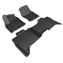 Load image into Gallery viewer, 3D MAXpider Floor Mats Toyota Tundra (22-24) All-Weather Kagu Series Black - Front or Second - Crew Max / Complete Set Alternate Image