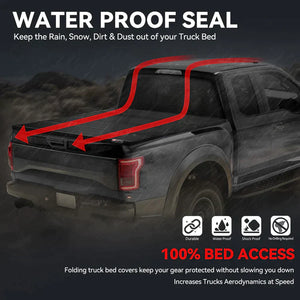 J2 Engineering Tonneau Cover Nissan Titan 5'7" Bed (17-21) Hard Top Four-Fold