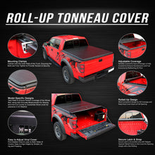 Load image into Gallery viewer, DNA Tonneau Cover Chevy Silverado 1500 (2014-2018) 2500/3500 HD (2015-2018) 8&#39; Bed Soft Roll-up Adjustable - Black Alternate Image