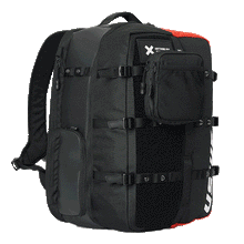 Load image into Gallery viewer, USWE Buddy 40K Athlete Gear Pack Black/Red Backpack Alternate Image