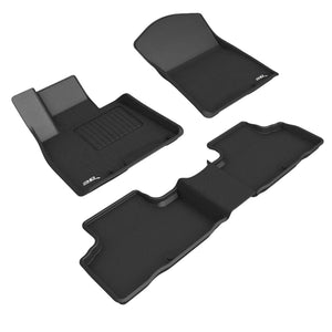 3D MAXpider Floor Mats Genesis GV80 (21-24) All-Weather Kagu Series Black - 5 or 7 Seater