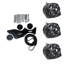 Load image into Gallery viewer, Triple Alternator Bracket Kit GMC / Chevy Trucks 5.3L / 4.8L / 6.0L / 6.2L V8 (2000-2013) Includes 3 Alternators Alternate Image