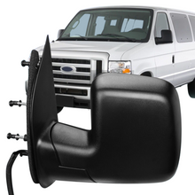 Load image into Gallery viewer, DNA Side Mirrors Ford Econoline (02-06) OEM Style / Powered + Manual Folding + Textured Alternate Image