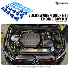 Load image into Gallery viewer, Fast Turn Fittings Engine Bay Hardware Kit for VW Golf GTI (2022-2026) Titanium - Blue / Black / Gold / Polished / Purple / Cosmic Burn / Oil Slick Alternate Image