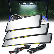 Load image into Gallery viewer, Xprite 17.5&quot; UTV Center Mirror w/ LED Lights &amp; Switch - Spirit Series Alternate Image