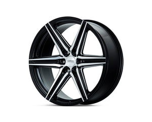 Vossen HF6-2 Wheels (20x9.5 / 6x139.7 / ET15 Offset / Deep Face / 106.1) Black/ Gunmetal/ Silver Polished / Bronze Finish