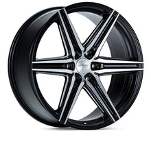 Load image into Gallery viewer, Vossen HF6-2 Wheels (22x9.5 / 6x135 / ET20 Offset / Deep Face / 87.1) Black/ Gunmetal/ Silver Polished / Bronze Finish - Brushed Matte Black Alternate Image