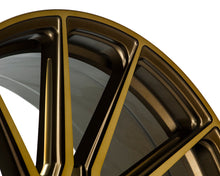 Load image into Gallery viewer, Vossen HF6-1 Wheels (24x10 / 6x139.7 / ET25 Offset / Deep Face / 106.1) Black/ Gunmetal/ Silver Polished / Bronze Finish Alternate Image