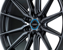 Load image into Gallery viewer, Vossen HF6-1 Wheels (20x9.5 / 6x139.7 / ET15 Offset / Deep Face / 106.1) Black/ Gunmetal/ Silver Polished / Bronze Finish - Brushed Matte Black Alternate Image
