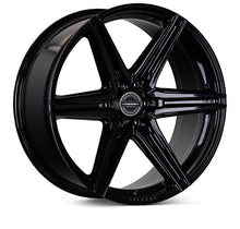 Load image into Gallery viewer, Vossen HF6-2 Wheels (22x9.5 / 6x135 / ET20 Offset / Deep Face / 87.1) Black/ Gunmetal/ Silver Polished / Bronze Finish - Gloss Black Alternate Image