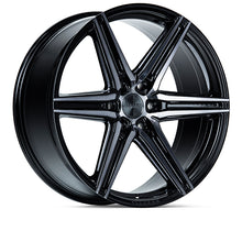 Load image into Gallery viewer, Vossen HF6-2 Wheels (20x9.5 / 6x135 / ET15 Offset / Deep Face / 87.1) Black/ Gunmetal/ Silver Polished / Bronze Finish - Tinted Gloss Black Alternate Image