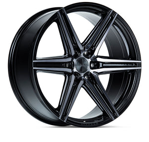 Vossen HF6-2 Wheels (20x9.5 / 6x139.7 / ET15 Offset / Deep Face / 106.1) Black/ Gunmetal/ Silver Polished / Bronze Finish